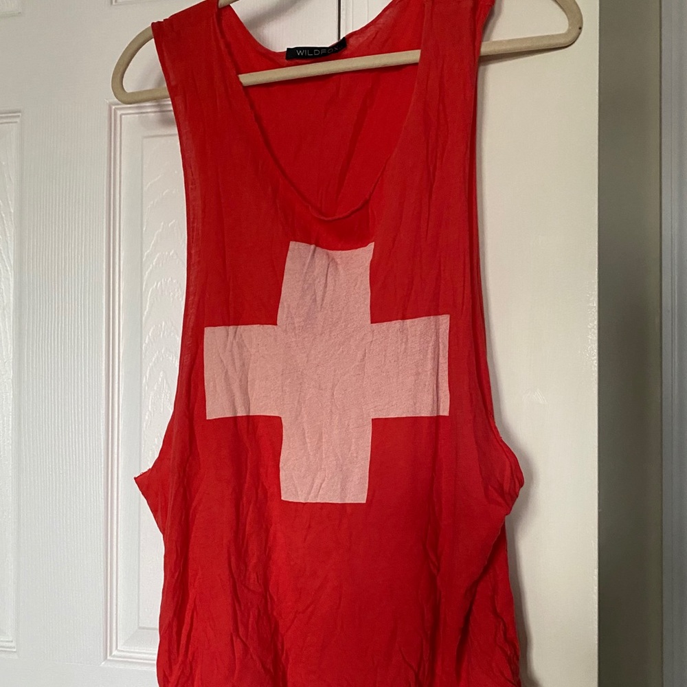 Wildfox cutout sleeve tee
